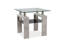 Ława z półką LISA D 60x60 - beton