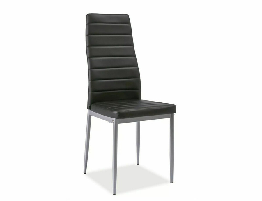 Krzesło H-261 bis - aluminium/brązowy