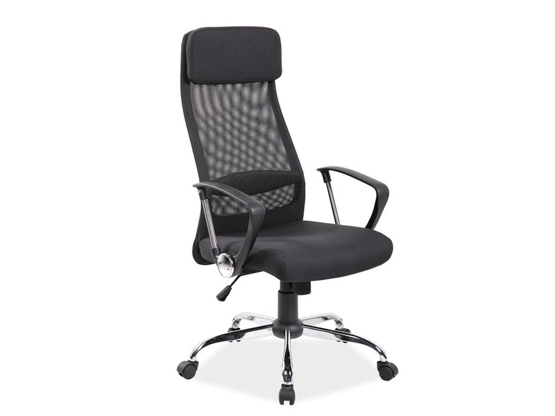 Fotel obrotowy Q-345 - czarny