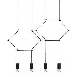 Lampa wisząca FLUSSO LINE 4 - czarny