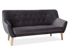 Sofa NORDIC 3 Velvet - szary Bluvel 14