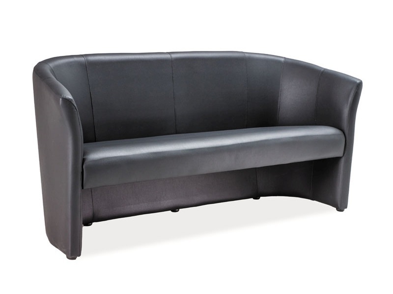 Sofa TM-3 ekoskóra - czarny