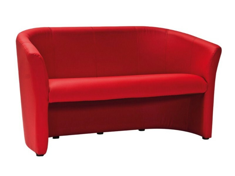Sofa TM-3 ekoskóra - czerwony