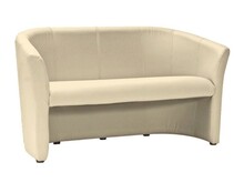 Sofa TM-3 ekoskóra - kremowy