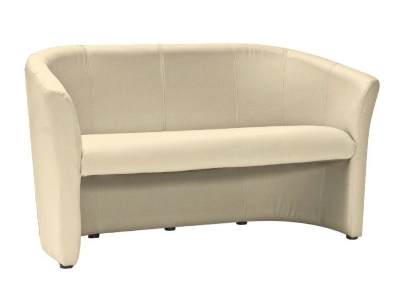 Sofa TM-3 ekoskóra - kremowy