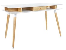 Biurko MODUS 120x60 - biały/dąb