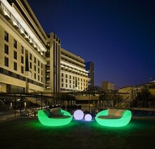 Sofa FORMENTERA SOLAR - LED, sterowanie pilotem