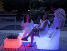 Stolik TARIDA TAB SOLAR - LED, sterowanie pilotem
