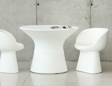 Stół okrągły CAPRI 75 SOLAR - LED, sterowanie pilotem