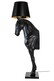 Lampa podłogowa KOŃ HORSE STAND M - czarny