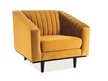 Fotel ASPREY 1 Velvet - żółty Bluvel 68