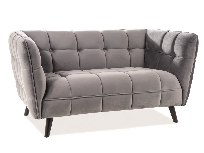 tkanina Bluvel 14 Sofa CASTELLO 2 Velvet - szary Bluvel 14