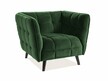Fotel CASTELLO 1 VELVET - zielony Bluvel 78