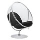 Fotel BUBBLE STAND 2 - czarna wełna
