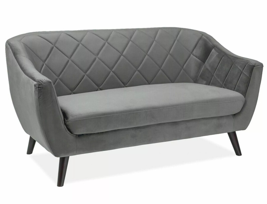 Sofa MOLLY 2 VELVET - szary Bluvel 14