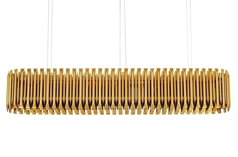Lampa wisząca GALLIANO LONG - ciemne złoto