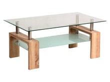Ława z półką LISA BASIC 100x60 - dąb sonoma