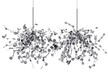 Lampa wisząca MONETE - chrom
