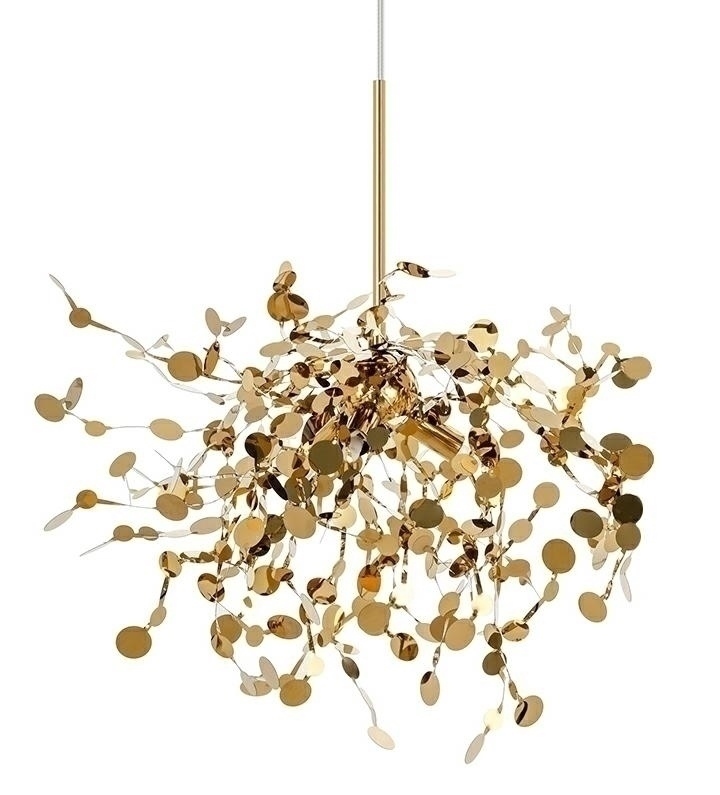 Lampa wisząca MONETE SINGLE - złoty