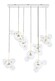 Lampa wisząca CAPRI LINE 7 - 420 LED - złoty