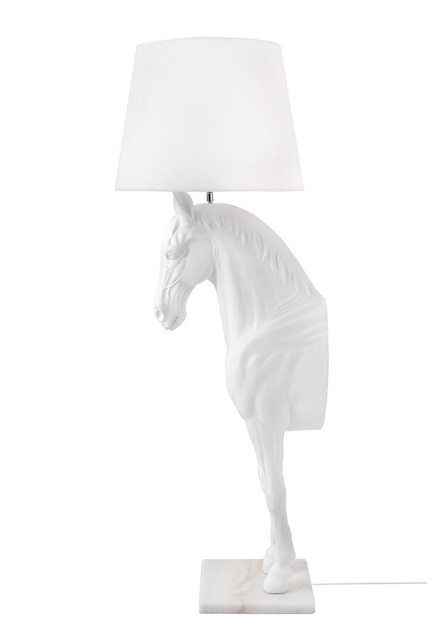 Lampa podłogowa KOŃ HORSE STAND S - biały