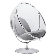 Fotel BUBBLE STAND 2 - jasnoszara wełna