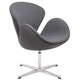 Fotel SWAN WOOL PREMIUM - szary