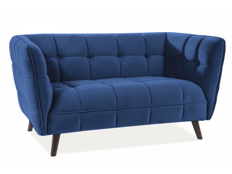 tkanina Bluvel 86 Sofa CASTELLO 2 Velvet - granatowy Bluvel 86