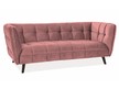 Sofa CASTELLO 3 Velvet - róż antyczny Bluvel 52