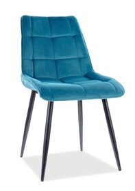 Krzesło CHIC Velvet - turkusowy Bluvel 85
