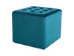 Puf LORI VELVET - turkusowy Bluvel 85