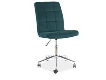 Fotel obrotowy Q-020 Velvet - zielony Bluvel 78