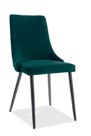 Krzesło PIANO B - zielony Matt Velvet 75