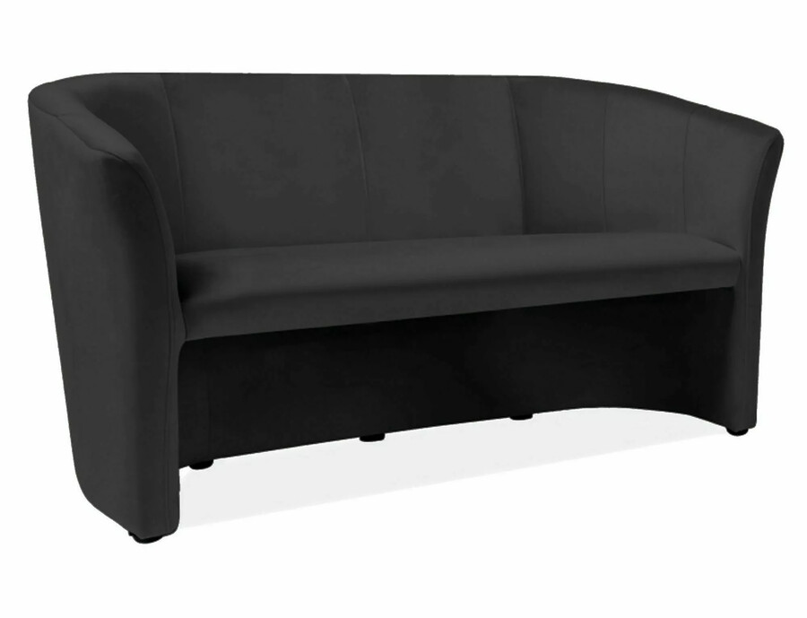 Sofa TM-3 Velvet - czarny Bluvel 19
