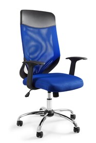 Fotel biurowy MOBI PLUS - niebieski