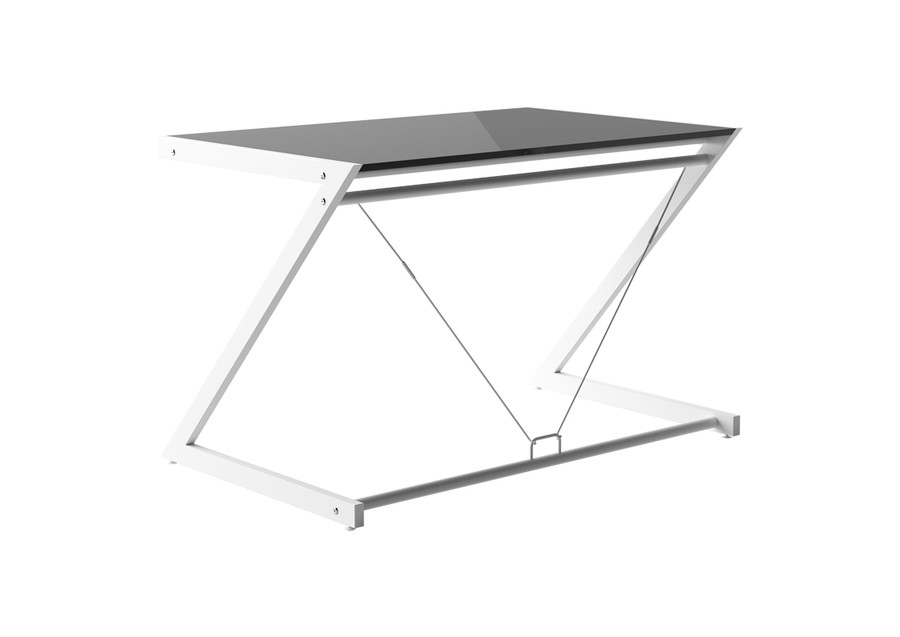 Biurko DD Z-LINE COMPUTER DESK - biały/czarny