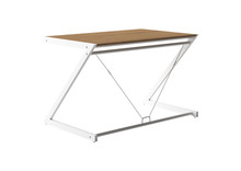 Biurko DD Z-LINE COMPUTER DESK - biały/fornir dąb