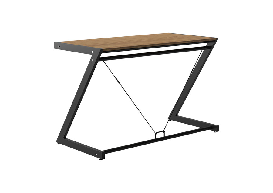 Biurko DD Z-LINE DESK PLUS - czarny/fornir dąb