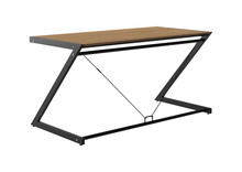 Biurko DD Z-LINE MAIN DESK - czarny/fornir dąb