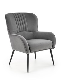 Fotel VERDON - popielaty Bluvel 14