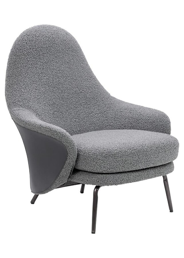 Fotel LOBBY TEDDY - szary