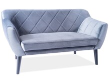 Sofa 2-osobowa KARO 2 Velvet - wenge/szary Bluvel 14