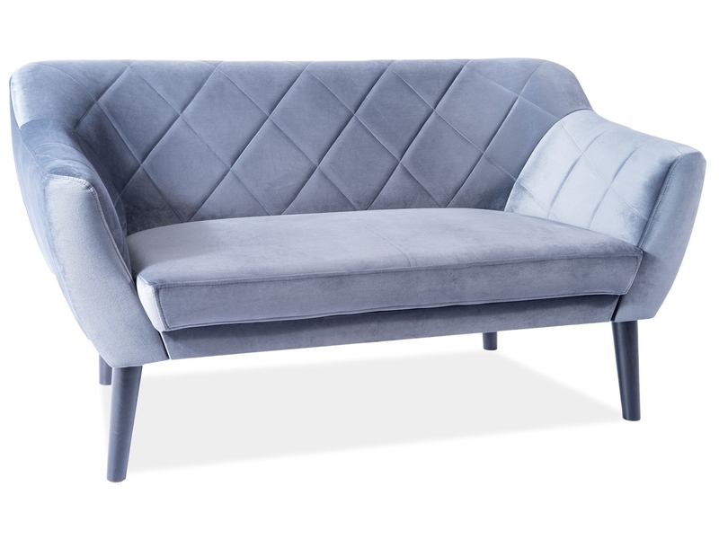 Sofa 2-osobowa KARO 2 Velvet - wenge/szary Bluvel 14