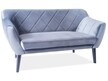 Sofa 2-osobowa KARO 2 Velvet - wenge/szary Bluvel 14