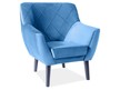 Fotel KIER 1 Velvet - granatowy Bluvel 86