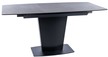 Stół rozkładany BRISTOL CERAMIC 120/160x85 - czarny/czarny mat