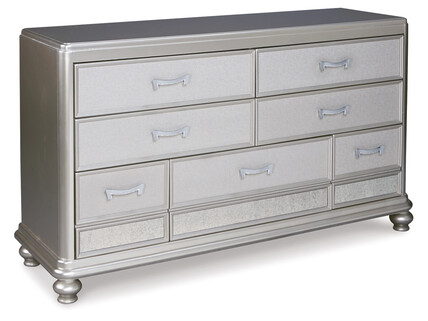 Komoda z szufladami CORALAYNE B650-31 - srebrny