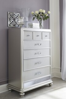 Komoda wysoka CORALAYNE B650-46 - srebrny