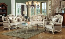 Sofa 2-osobowa w stylu prowansalskim 1420-2D - ecru
