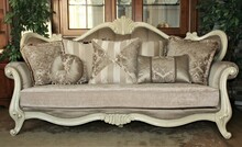 Sofa 3-osobowa w stylu prowansalskim 1420-3D - ecru